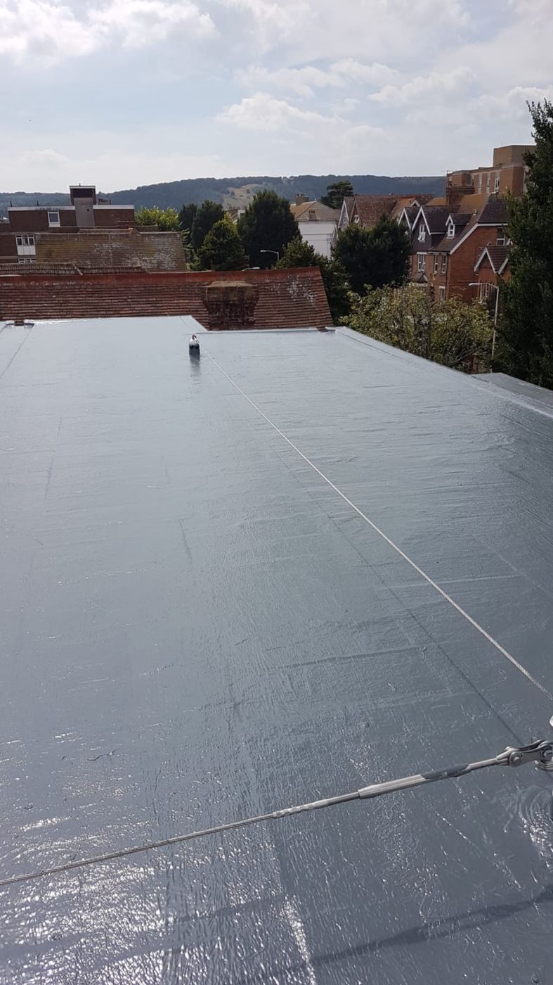 Flat roof GRP fibreglass